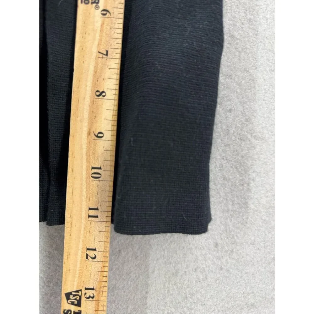 Abercrombie and Fitch Womens Black Front Slit Sleeveless Knit Dress Size MT - Picture 8 of 9